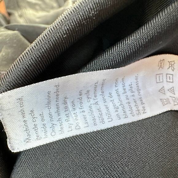 Spanx Faux Leather Moto Legging Black Women's LARGE Ankle Length - Picture 10 of 11